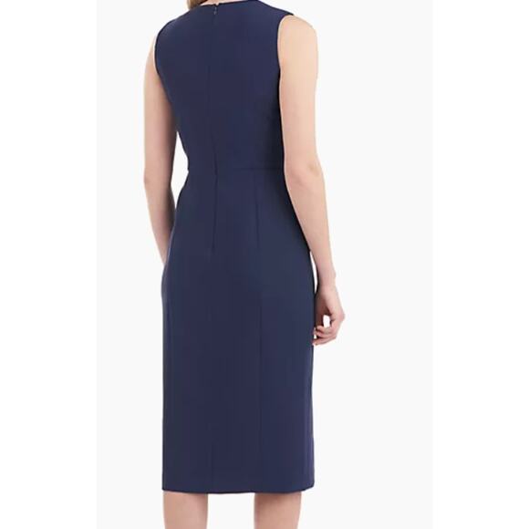 Kay Unger Raven Stretch Crepe Midi-Dress Size 4 New - Picture 11 of 12